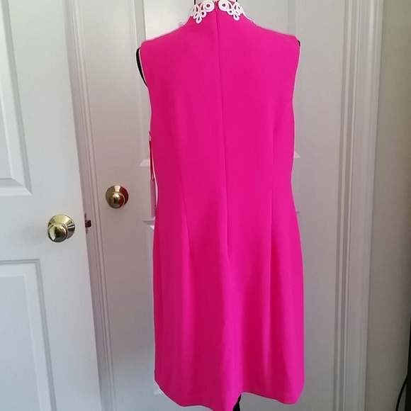 Lace trim sleeveless sheath - Picture 4 of 4